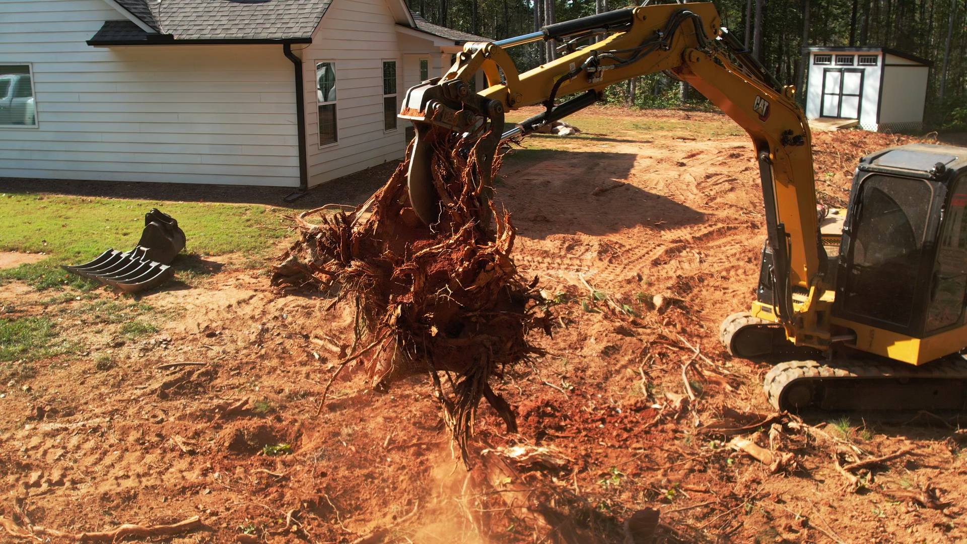 Tree Removal & Stump pull out by TBX Landworks