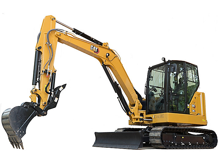 Cat 306 excavator with bucket and thumb